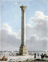 Vivant Denon 'Pompey's Column, Alexandria 1798'