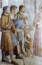 Fra Angelico (Guido di Pietro/Giovanni da Fiesole c1400-55) Italian painter. 'St Lawrence Feeding