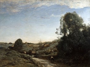 Corot, La Charrette - Souvenir de Marcoussis (près de Montlhéry)