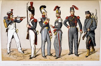 Parisienne National Guard soldiers