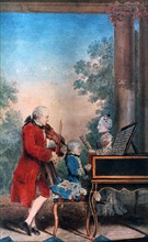 The Mozart family in Paris in 1763