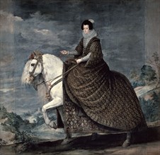 Velásquez, Portrait équestre d'Elisabeth de France