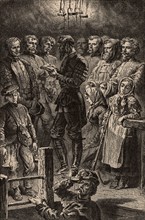 Changement d'équipe dans une mine allemande, 1869