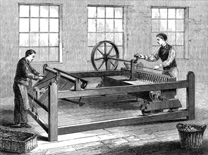 The slubbing-billy, inventor uncertain, which came into use in about 1786