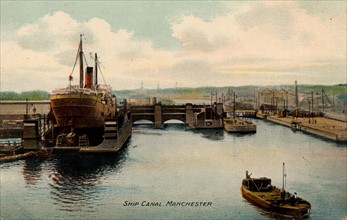 Scene on the Manchester Ship Canal, England