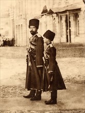 Nicolas II de Russie et son fils, le tsarévitch Alexei