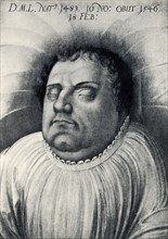 Martin Luther sur son lit de mort
