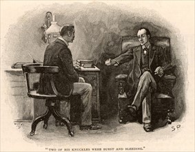 The Adventure of the Final Problem'. Sherlock Holmes calling on Dr Watson to ask for his help to