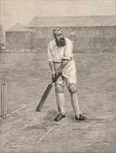 William Gilbert Grace on a cricket ground