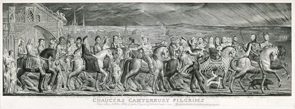 Chaucer's Canterbury Pilgrims'on their journey