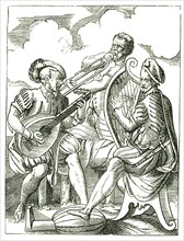 German musicians playing lute
