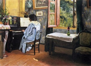 A woman at the Piano' 1904