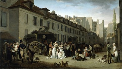 Arrival of the Stagecoach in the Cour des Messageries'