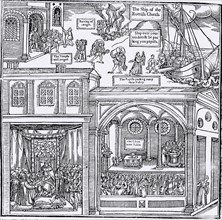 Woodcut from the first edition of John Foxe "The Book of Martyrs"