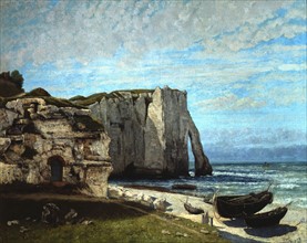 Courbet, The Cliff at Etretat after the Storm