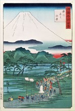 Mount Fuji seen from Hara Province in Suruga', 1860