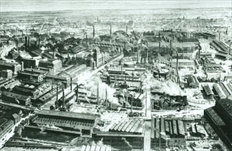 The centre of Krupp's factory at Essen circa 1910
