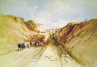 Construction of a Railway Line', 1841