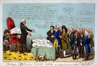 Cruikshank, President Jefferson defending the Embargo and Non-Intercourse Acts
