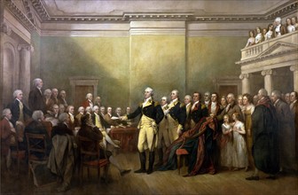 Trumbull, General George Washington resigns his position