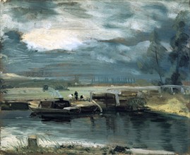Constable, Barges on the Stour