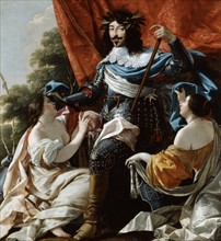 Vouet, Louis XIII entre deux femmes