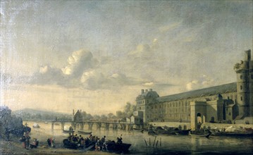 Zeeman, Vue de la Seine avec la façade sud de la Grande Galerie du Louvre