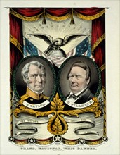 Whig party banner for the presidential  election