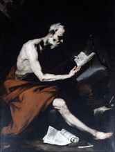 Disciple de Jusepe de Ribera, Saint Jérôme en train de lire