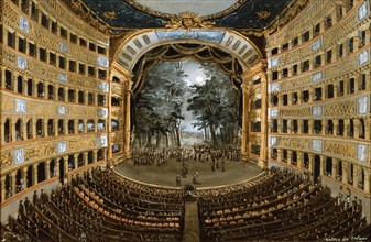 Stefano, Naples : Interior of the Theatre of San Carlo