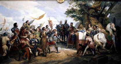 Vernet, Philippe-Auguste à la bataille de Bouvines le 27 juillet 1214