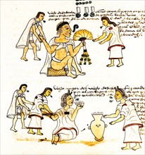 An illustration from Codex Mendoza