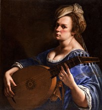 Gentileschi, Self-portrait as a lute player