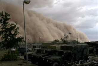 Une tempête de sable en Irak