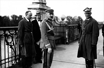 marshall Josef Pilsudski on the Poniatowski Bridge, Warsaw