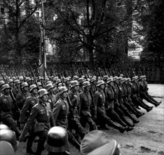 German soldiers in Warsaw 1939 after the invasion of poland in World war II