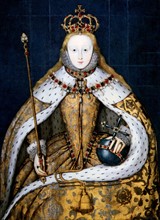 Elisabeth I dans ses habits de couronnement