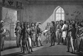 Kosciusko and the Polish nobles obtaining their liberty by the generosity of the Emperor Paul I