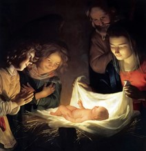 Gerard van Honthorst, Adoration of the Child