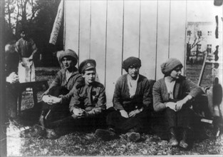 La famille impériale russe en 1917