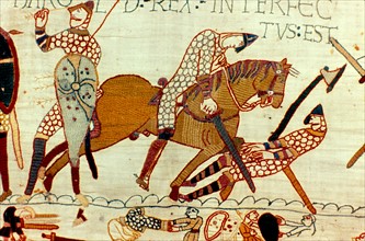 Bayeux Tapestry 1067: Battle of Hastings, 14 October 1066