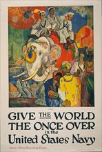 Première guerre mondiale : Affiche de recrutement de la Marine américaine