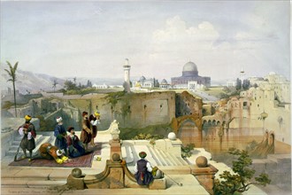D'après David Roberts, La Mosquée d'Omar