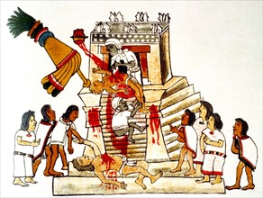 to the Aztec sun god and god of war,