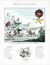 Frenc cartoon on the balloonists