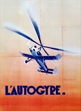 Affiche française pour l'Autogyre