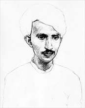 Pogany, Drawing of Mahatma Gandhi