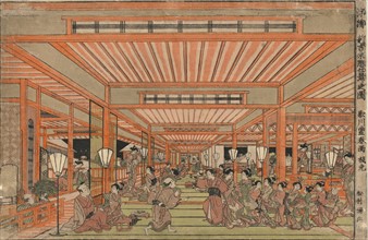Toyoharu, Nettoyage à Yoshiwara