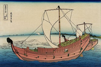 Hokusai, La route maritime de la province de Kazusa