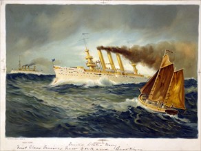 Spanish-American War 1898 : American cruisers